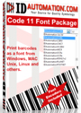 Code 11 Fonts Single Developer License